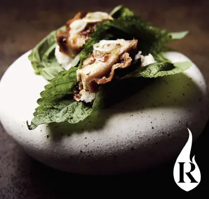 Gourmet dish at Rothko Restaurant, Sculptureum Matakana