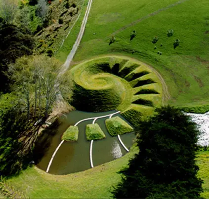 Spiral earth sculpture